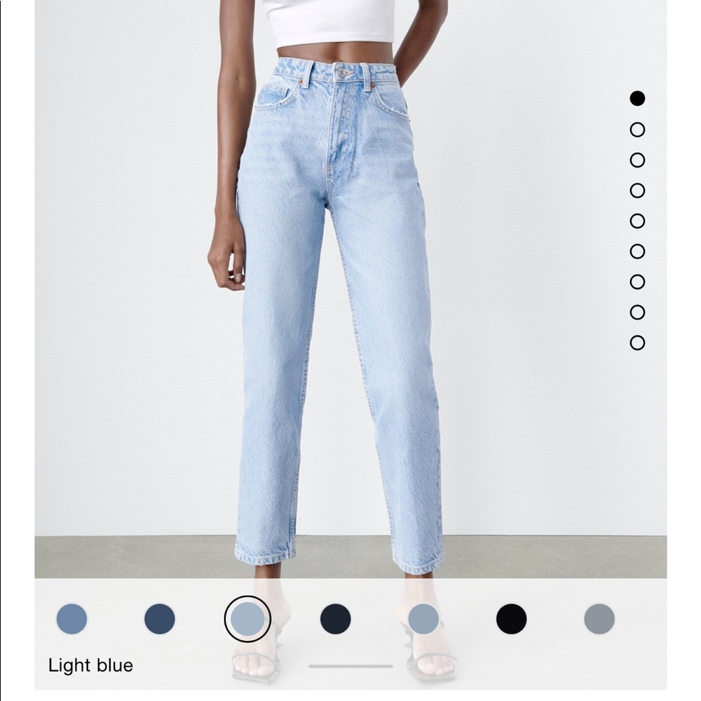 Zara Mom Jeans Light Blue Size 4 / small